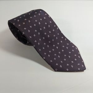 Hermes-Paris Purple and Violet Small Pedals Tie